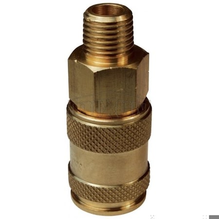 Dixon U Series Male Quick Disconnect Pneumatic Coupler, 3/8-18 Nominal, Quick Disconnect Coupler x NPTF, 3 3UM3-B